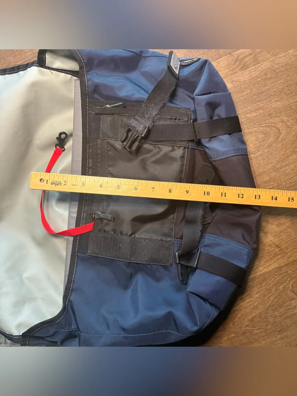TIMBUK2 Classic Messenger Canvas Bag LARGE BLACK & BLUE